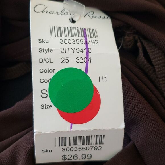 Vintage NWT Charlotte Russe Brown Halter Dress S | Y2K Party Clubwear Retro - Picture 7 of 8